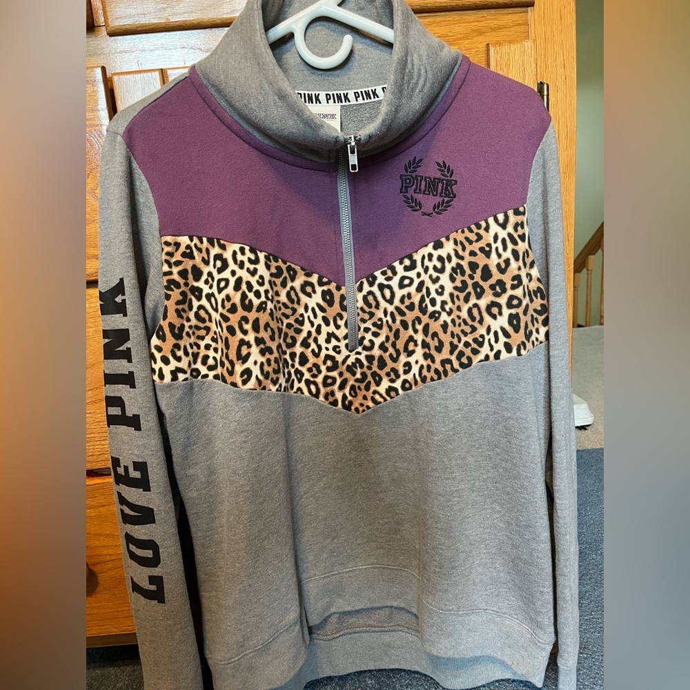 Victorias secret pink quarter zip size medium